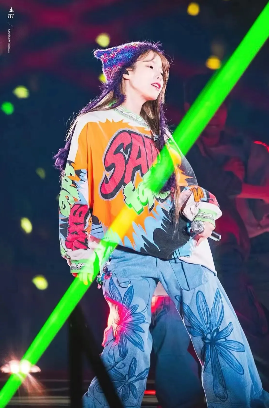 Today IU's upper body blessing SAINT MICHAEL 24SS SAINT FORCE L/S TEE new racing retro long sleeve beige S-XL